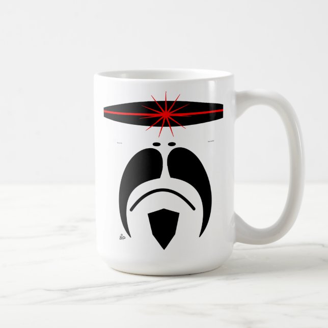 iRide Schnurrbart Cylon Maske Kaffeetasse (Rechts)