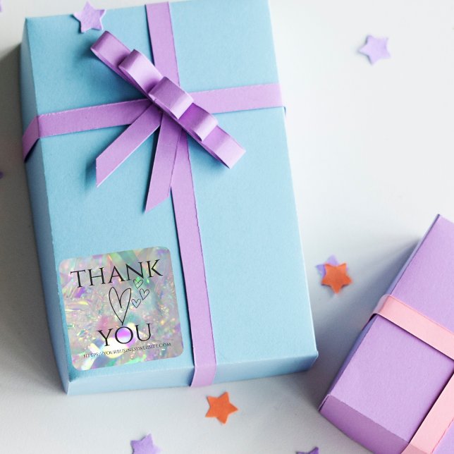 Iridescent Angel Tinsel danke Ihnen Stickers (Von Creator hochgeladen)