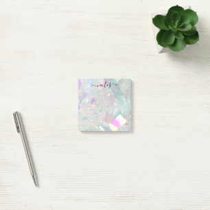 Iridescent Angel Tinsel Modern Glam Note Pad Post-it Klebezettel