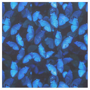 Iridescent Blue Butterfly Stoff