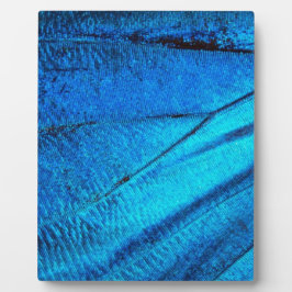 Iridescent Blue Butterfly Wing Fotoplatte