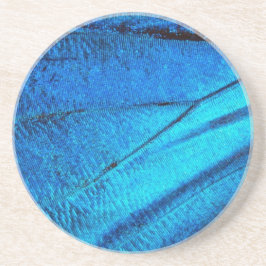 Iridescent Blue Butterfly Wing Getränkeuntersetzer