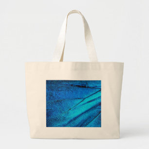 Iridescent Blue Butterfly Wing Jumbo Stoffbeutel