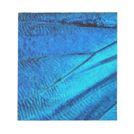 Iridescent Blue Butterfly Wing Notizblock