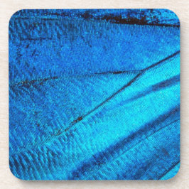 Iridescent Blue Butterfly Wing Untersetzer