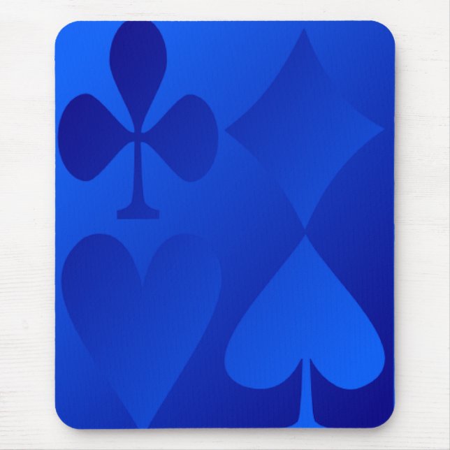 Iridescent Blue Gamble Mouse Pad Mousepad (Vorne)