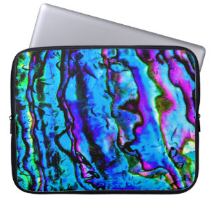 Iridescent Blue Green Lila Marbour Beautiful Laptopschutzhülle
