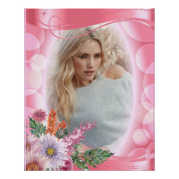 Iridescent Bokeh PInk & Hübsche Blume - DIY-Foto