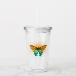 Iridescent Butterfly Acryltrinkbecher