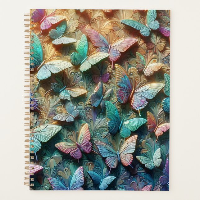Iridescent Butterfly Garden Planer (Vorderseite)