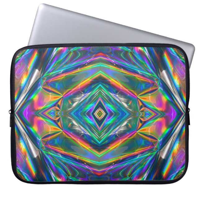 Iridescent Chrome Laptop Sleeve (Vorderseite)
