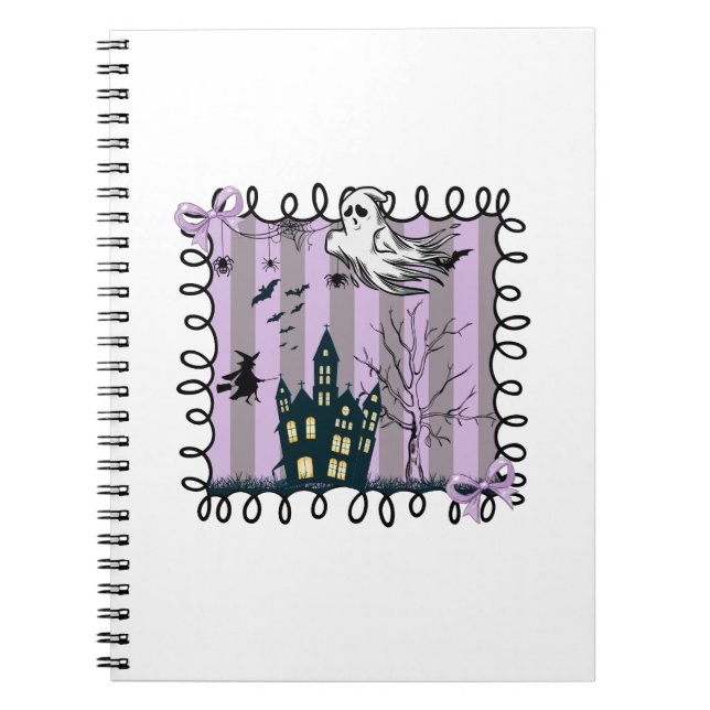 Iridescent Coquette Halloween Notizblock (Vorderseite)