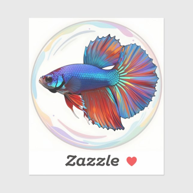 Iridescent Current - Square Vinyl  Aufkleber (Blatt)