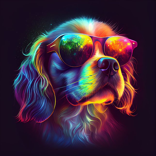 Iridescent Dog Sunglasses Shirt (Von Creator hochgeladen)
