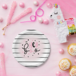 Iridescent Ghost Hey Boo Pink Halloween Geburtstag Pappteller