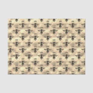 Iridescent Gold Queen Bee Crown Apiary Muster Seidenpapier