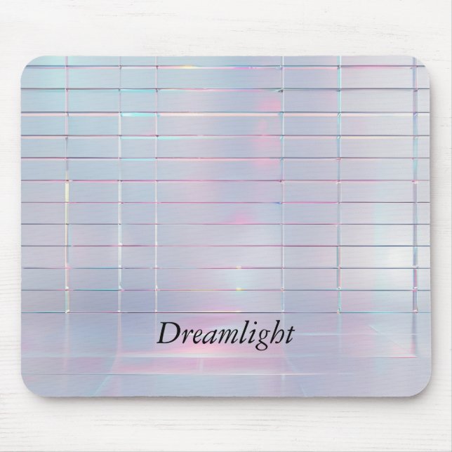 Iridescent Grid Muster Mousepad (Vorne)