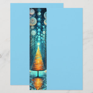 Iridescent Holiday Dream 🎄 glühenden Weihnachtsba Briefpapier