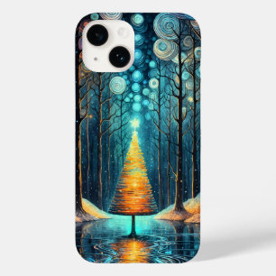 Iridescent Holiday Dream 🎄 glühenden Weihnachtsba Case-Mate iPhone 14 Hülle