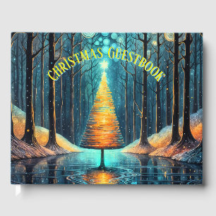 Iridescent Holiday Dream 🎄 glühenden Weihnachtsba Gästebuch