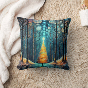 Iridescent Holiday Dream 🎄 glühenden Weihnachtsba Kissen