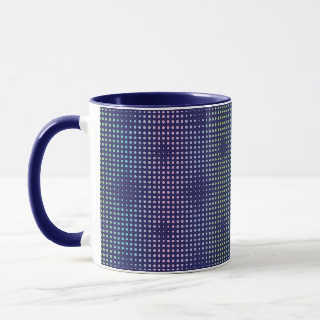 Iridescent Holographic Dots Pattern Tasse (Links)