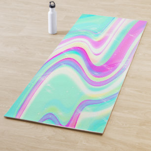 Iridescent Holographic Liquid Swirl Yogamatte