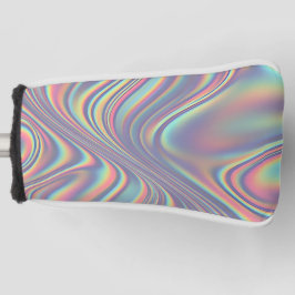 Iridescent Holographic Swirl Texture Golf Headcover