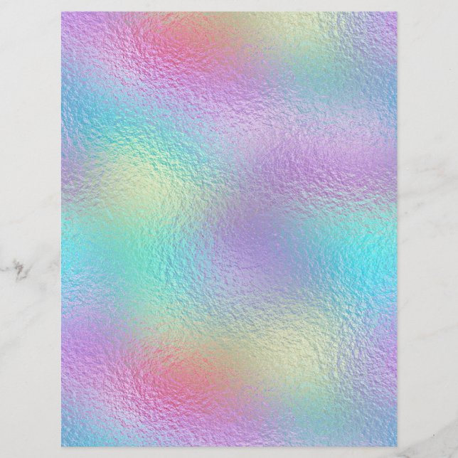 Iridescent Imitats Foil Scrapbook Paper Nr. 84 (Vorderseite)