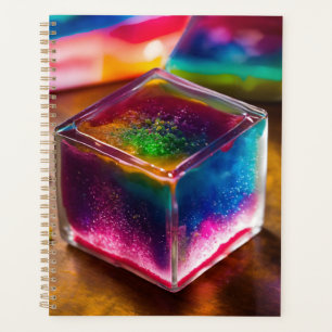 Iridescent köstlichen Jello Dessert Würfel Planer