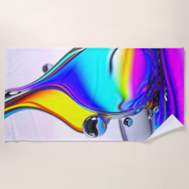 Iridescent Liquid Strandtuch