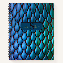 Iridescent Mermaid Schwanzes Dragon Scales Notizbuch
