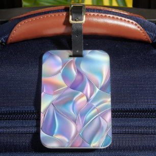 Iridescent Metallic 6 geometrisch Gepäckanhänger