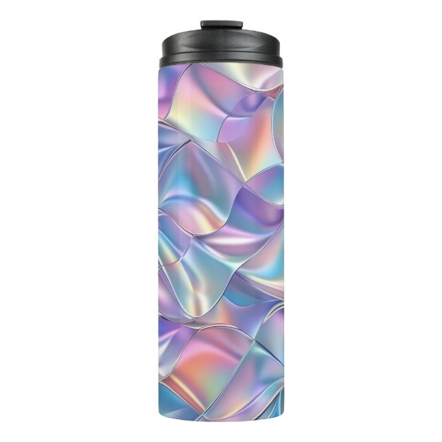 Iridescent Metallic 6 geometrisch Thermosbecher (Vorderseite)