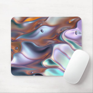 Iridescent Molten Ripples Mousepad