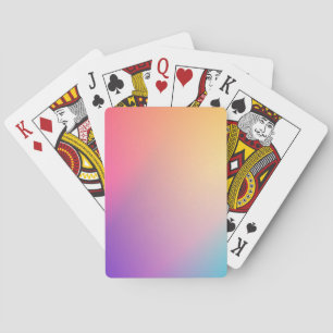 Iridescent Neon Hot Pink Fotografie Rainbow Cool Spielkarten
