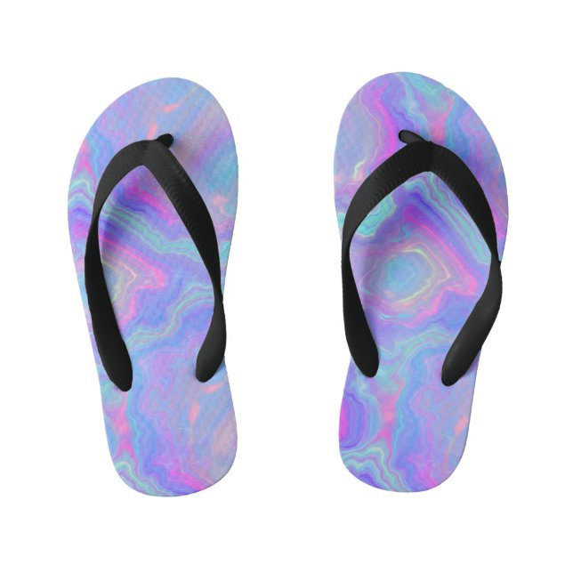 Iridescent Opal Kinderbadesandalen (Fußbett)