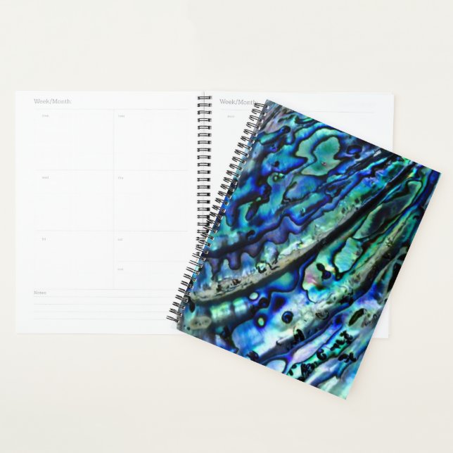 Iridescent Paua Abalone Muschel 2026 Planer (Anzeige)