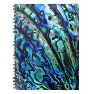Iridescent Paua Abalone-Muschel Notizblock
