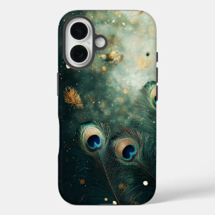 Iridescent Peacock Feather Luxe Phone Case