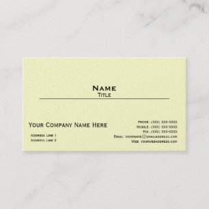 Iridescent Pearl Finish Business Card (Stil 3) Visitenkarte