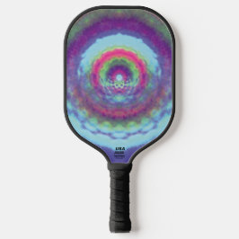 Iridescent Portal - Psychedelic Mandala Pickleball Schläger