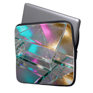 Iridescent Rainbow - Holographic Glitter Laptopschutzhülle
