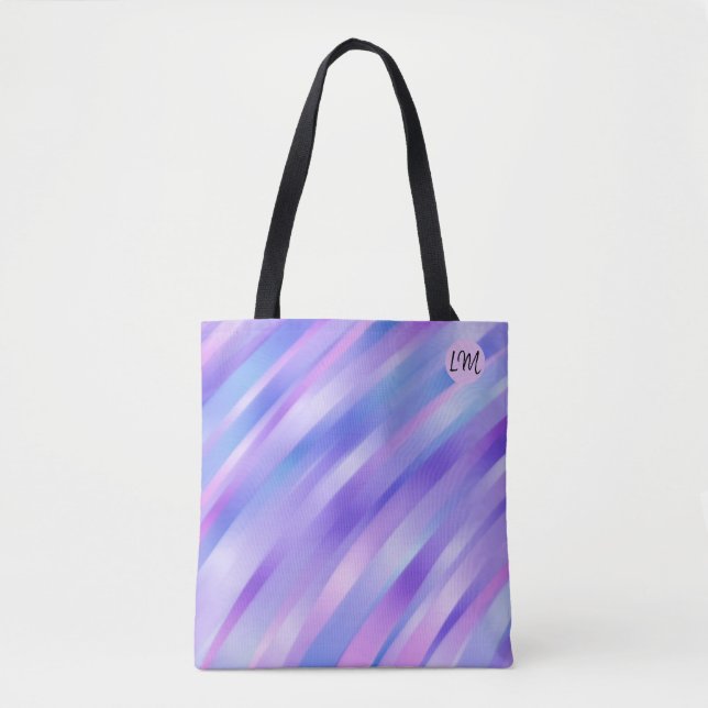 Iridescent Ribbons Personalisiert Tote Bag Tasche (Vorderseite)