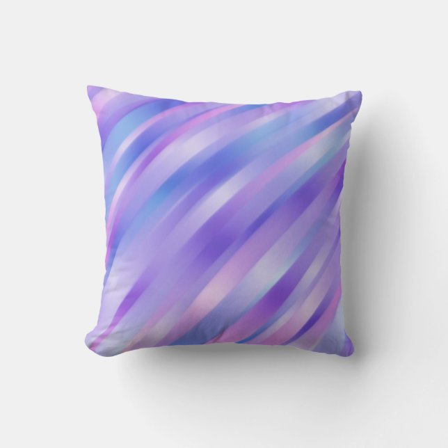 Iridescent Ribbons Throw Kissen (Vorderseite)