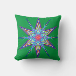 Iridescent schimmerende Snowflake Star Throw Kisse Kissen