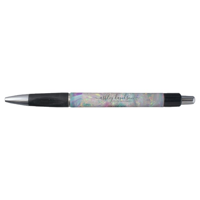 Iridescent Tinsel Modern Glam Promotion Pen Kugelschreiber (Vorderseite)