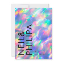 Iridescent Ultra Modern Bold Names ohne Foto