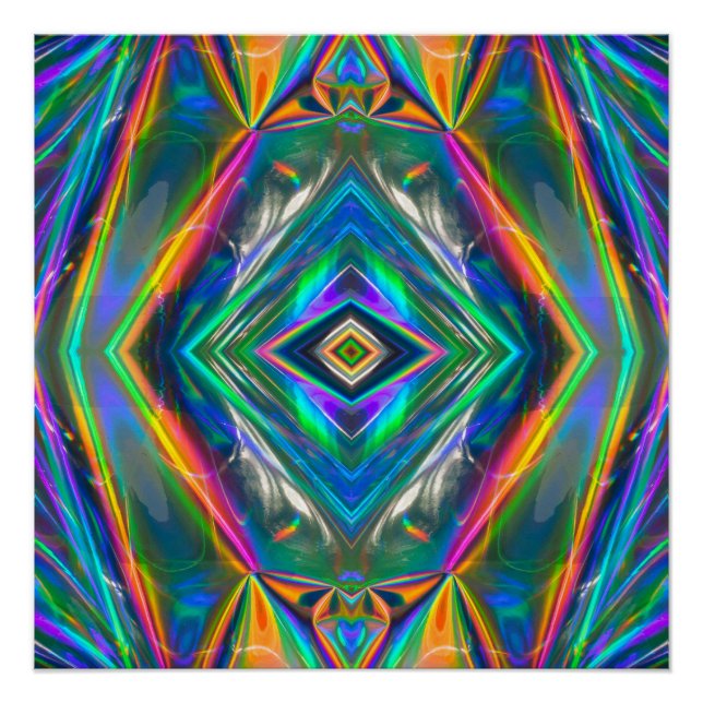 Iridescente Chrome Poster parfait (Devant)