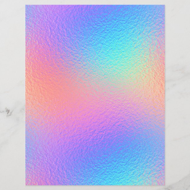 Iridescente Faux Foil Papier à rebut No 5 (Devant)